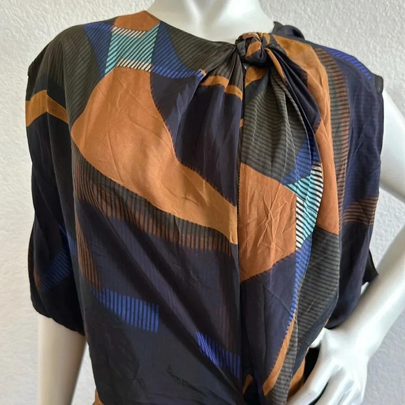 NWOT ZARA WOMAN MIDI LIMITED EDITION DRESS WITH DRAPED DETAIL Small - Picture 6 of 10